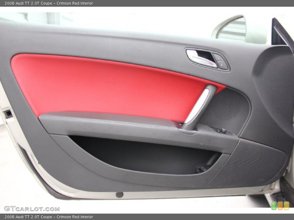 Crimson Red Interior Door Panel for the 2008 Audi TT 2.0T Coupe #93417803