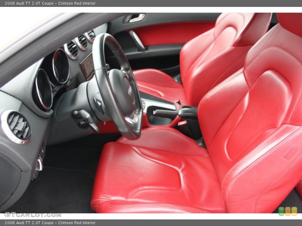 Crimson Red Interior Front Seat for the 2008 Audi TT 2.0T Coupe #93417902
