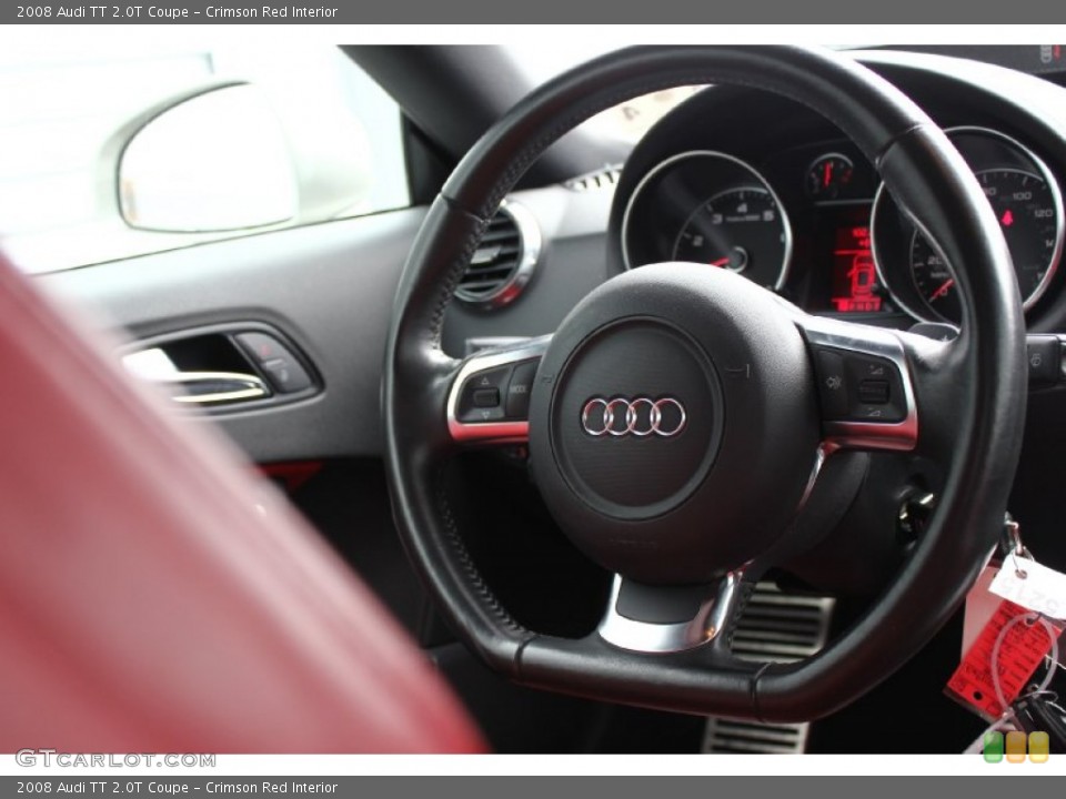 Crimson Red Interior Steering Wheel for the 2008 Audi TT 2.0T Coupe #93418364