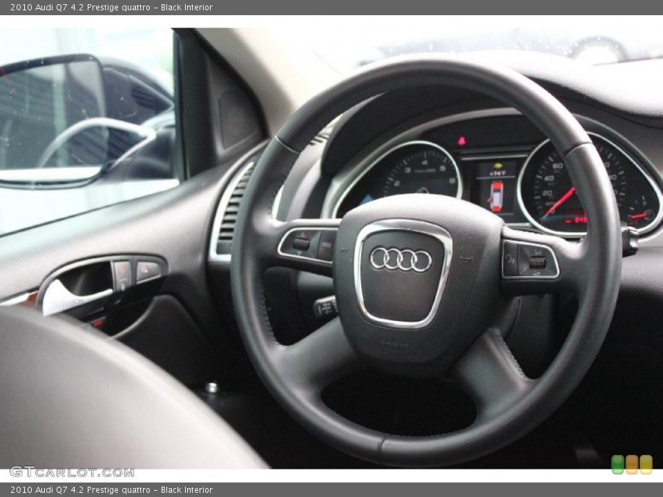 Black Interior Steering Wheel for the 2010 Audi Q7 4.2 Prestige quattro #93419513