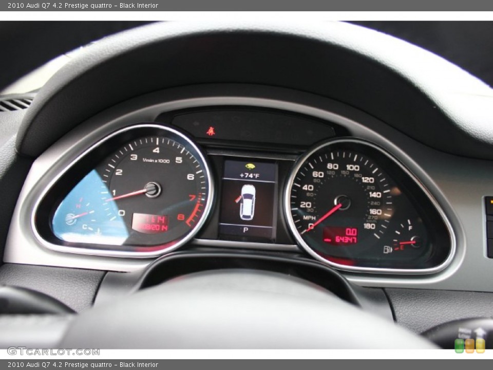 Black Interior Gauges for the 2010 Audi Q7 4.2 Prestige quattro #93419807