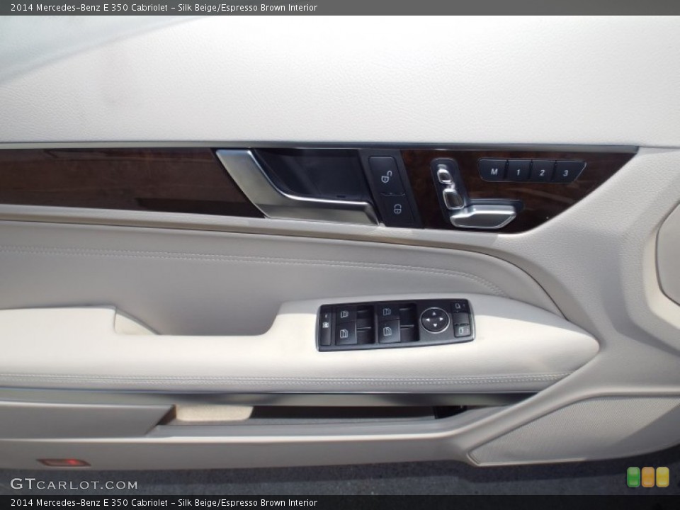 Silk Beige/Espresso Brown Interior Door Panel for the 2014 Mercedes-Benz E 350 Cabriolet #93420149