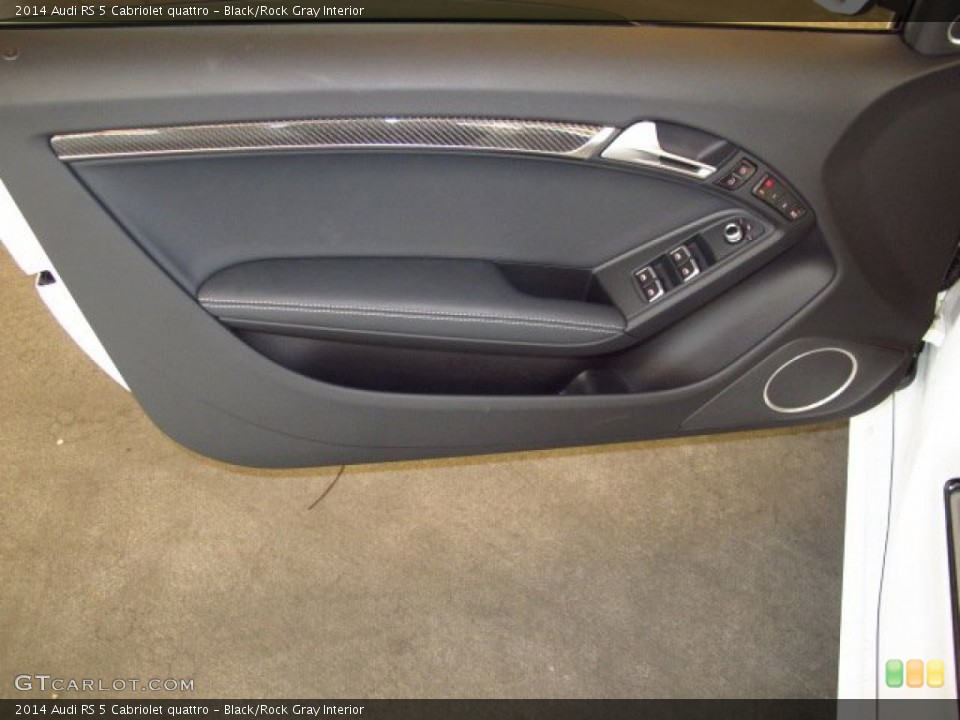 Black/Rock Gray Interior Door Panel for the 2014 Audi RS 5 Cabriolet quattro #93421301