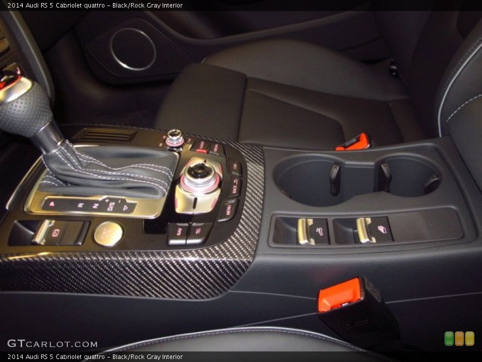 Black/Rock Gray Interior Controls for the 2014 Audi RS 5 Cabriolet quattro #93421478