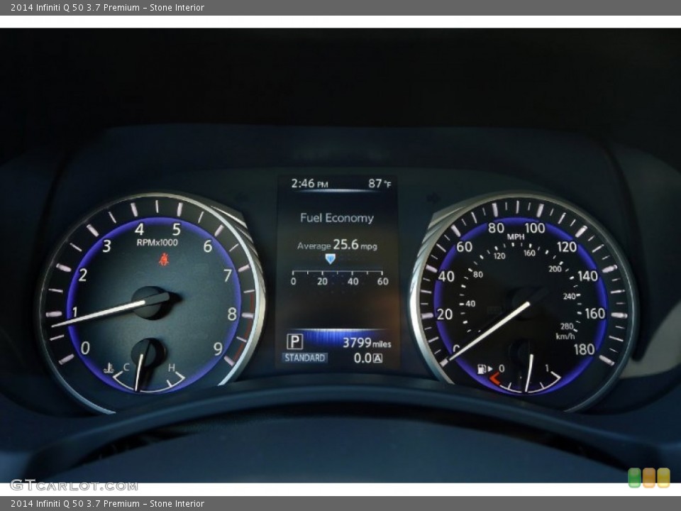 Stone Interior Gauges for the 2014 Infiniti Q 50 3.7 Premium #93422693