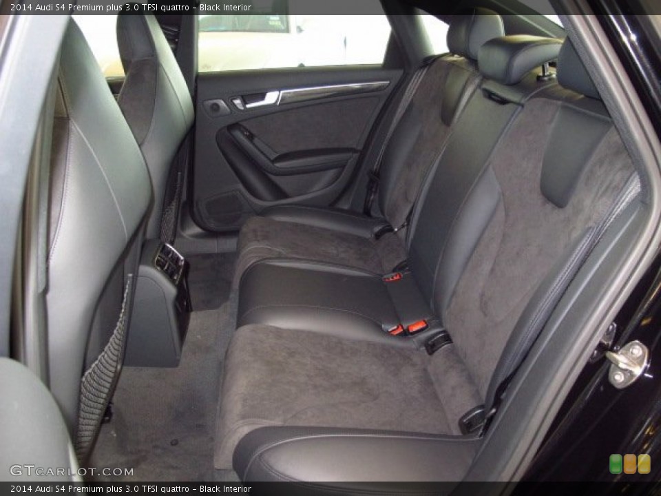 Black Interior Rear Seat for the 2014 Audi S4 Premium plus 3.0 TFSI quattro #93422777