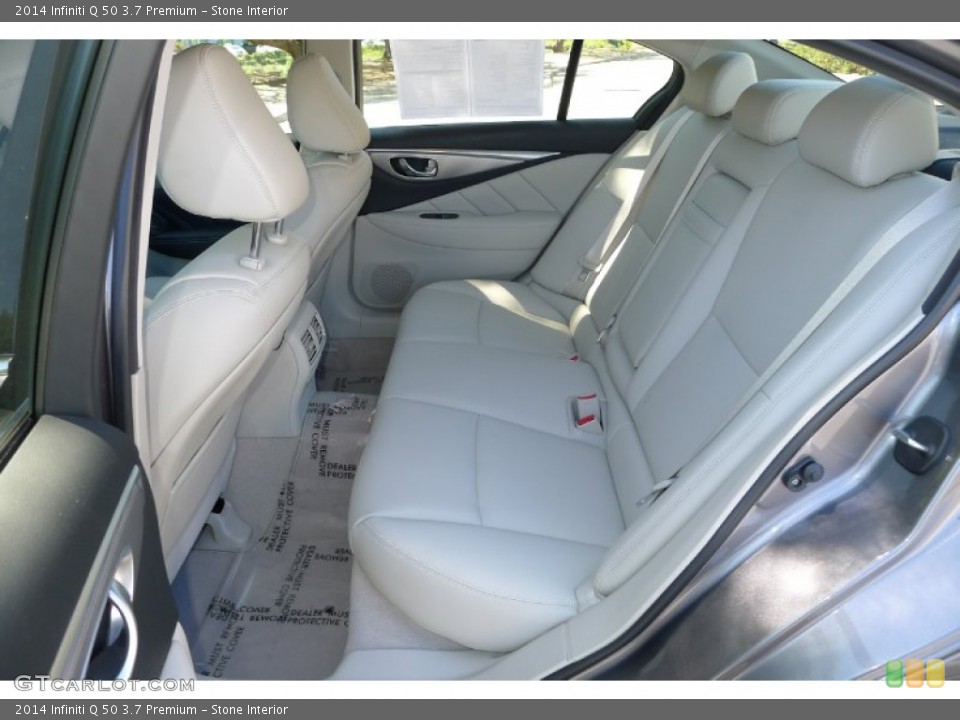 Stone Interior Rear Seat for the 2014 Infiniti Q 50 3.7 Premium #93422915
