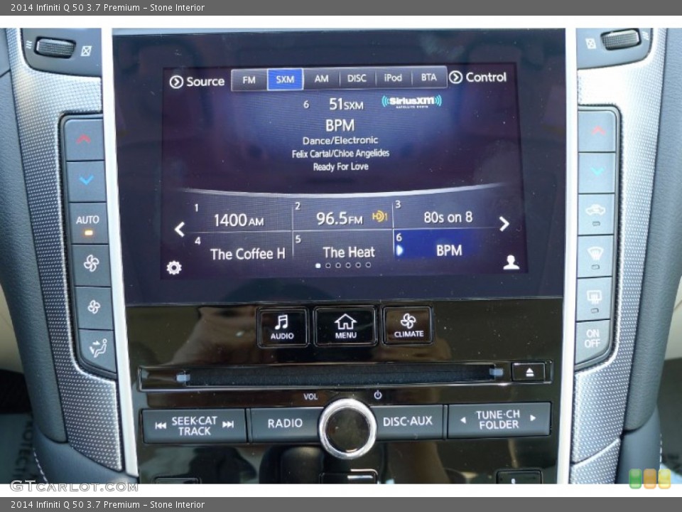 Stone Interior Controls for the 2014 Infiniti Q 50 3.7 Premium #93422981