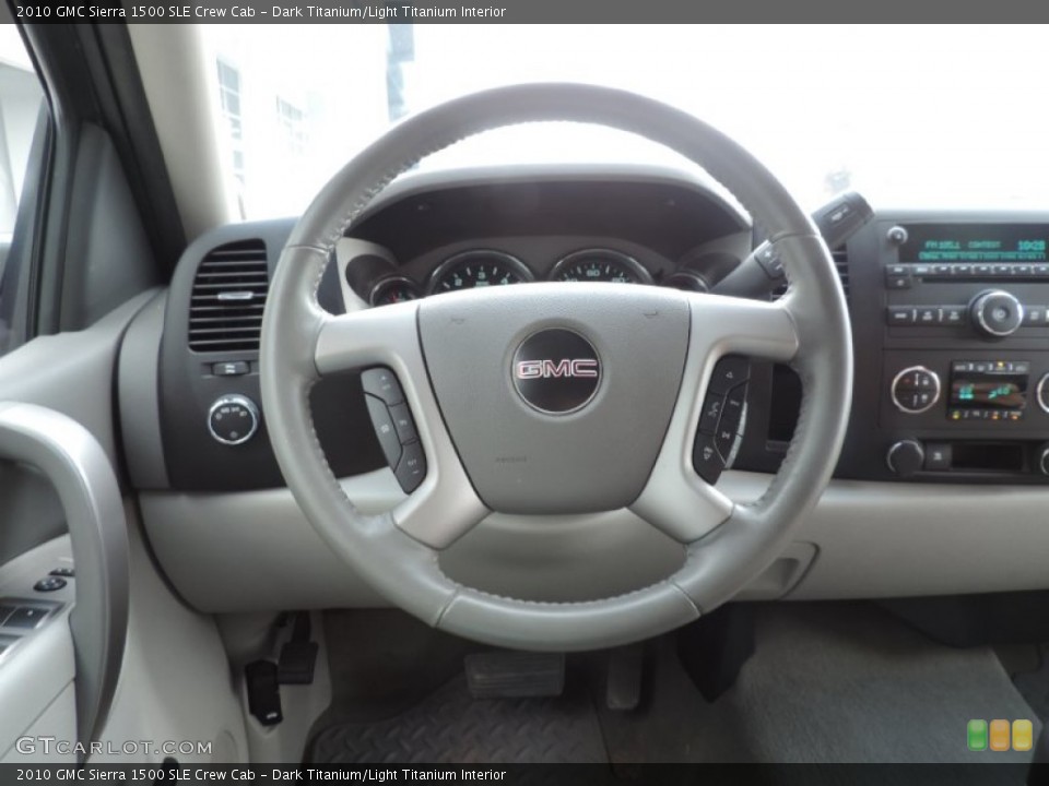Dark Titanium/Light Titanium Interior Steering Wheel for the 2010 GMC Sierra 1500 SLE Crew Cab #93424700