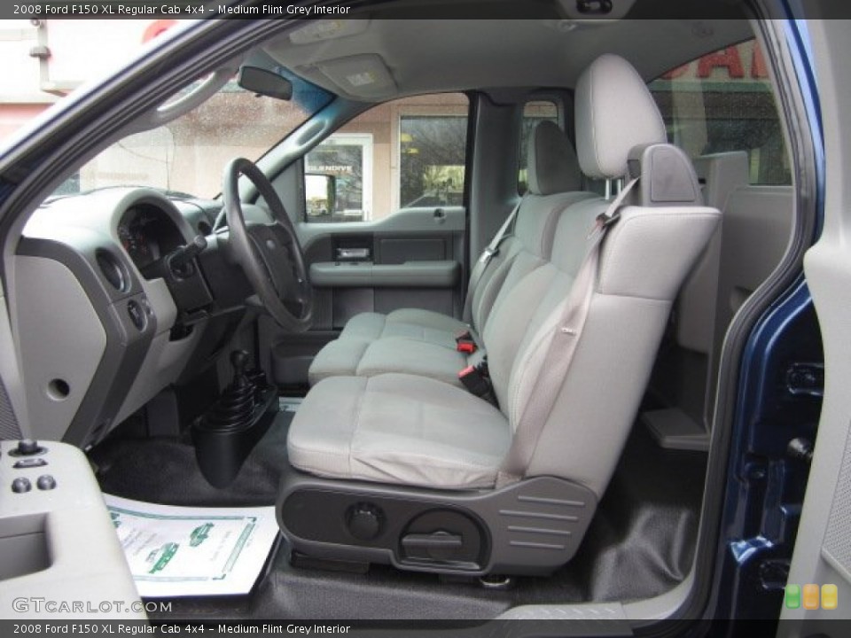 Medium Flint Grey Interior Front Seat for the 2008 Ford F150 XL Regular Cab 4x4 #93424805