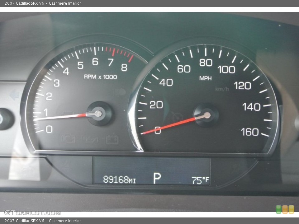 Cashmere Interior Gauges for the 2007 Cadillac SRX V6 #93425322