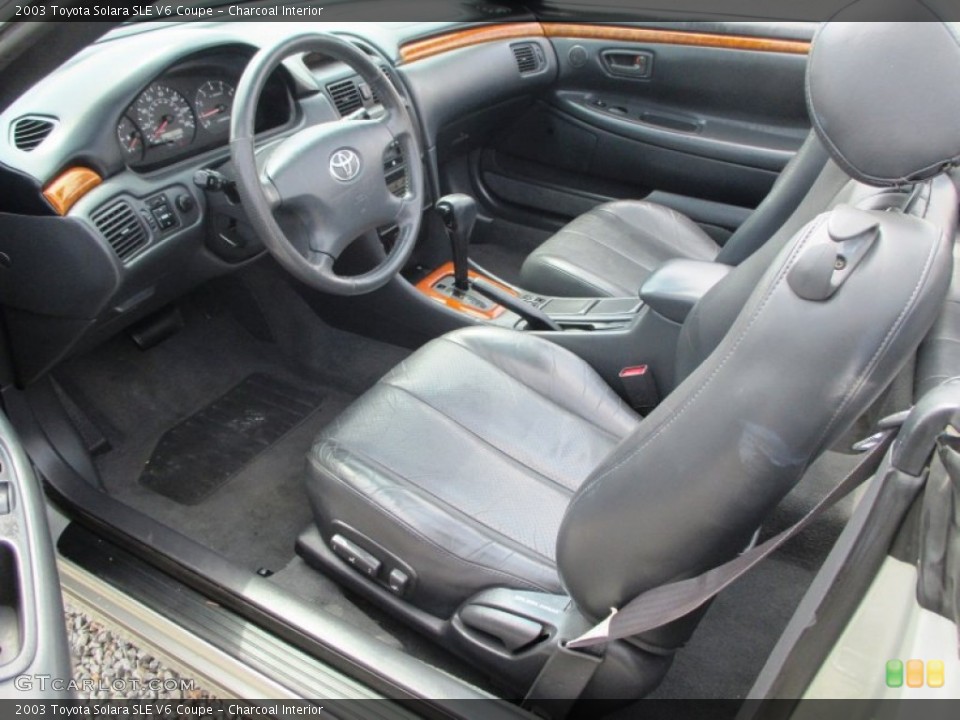 Charcoal Interior Prime Interior for the 2003 Toyota Solara SLE V6 Coupe #93426596