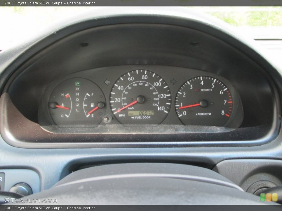 Charcoal Interior Gauges for the 2003 Toyota Solara SLE V6 Coupe #93426769