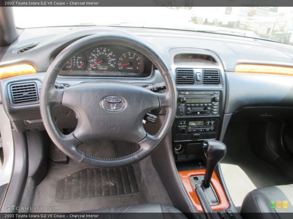 Charcoal Interior Dashboard for the 2003 Toyota Solara SLE V6 Coupe #93426848