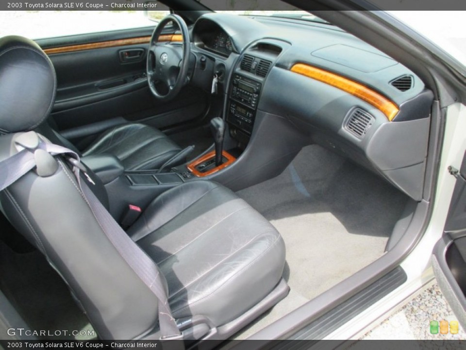 Charcoal Interior Photo for the 2003 Toyota Solara SLE V6 Coupe #93426956