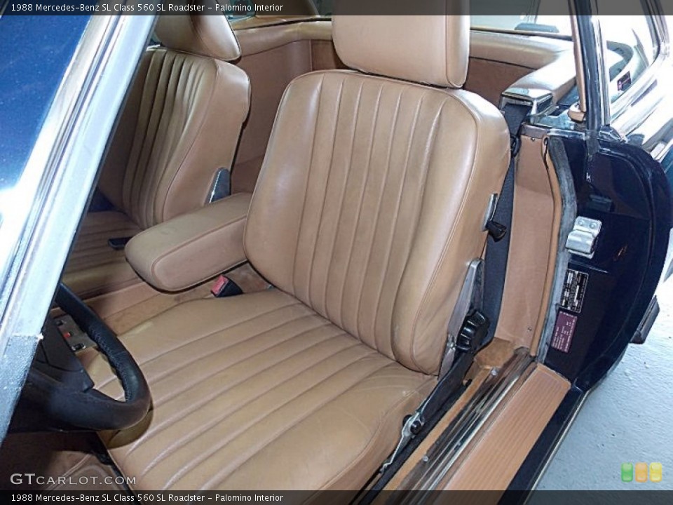 Palomino Interior Front Seat for the 1988 Mercedes-Benz SL Class 560 SL Roadster #93427622