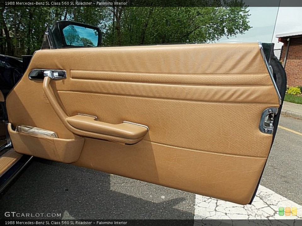 Palomino Interior Door Panel for the 1988 Mercedes-Benz SL Class 560 SL Roadster #93427763