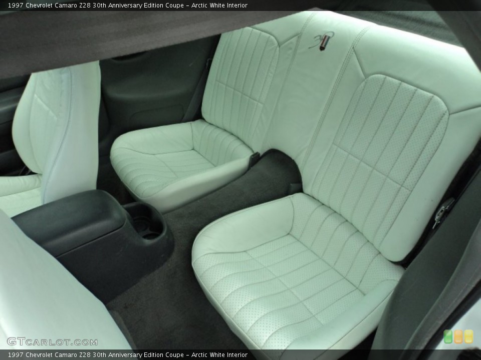Arctic White Interior Rear Seat for the 1997 Chevrolet Camaro Z28 30th Anniversary Edition Coupe #93429479