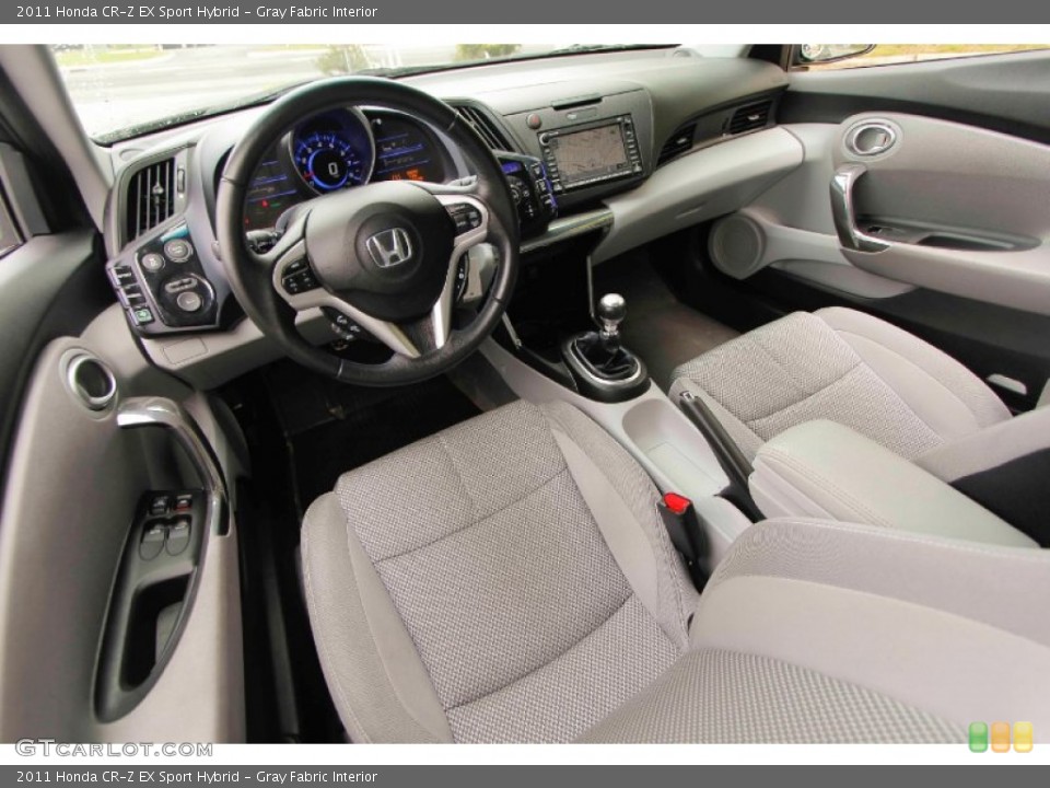 Gray Fabric Interior Prime Interior for the 2011 Honda CR-Z EX Sport Hybrid #93432218