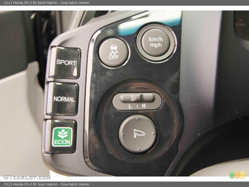 Gray Fabric Interior Controls for the 2011 Honda CR-Z EX Sport Hybrid #93432386