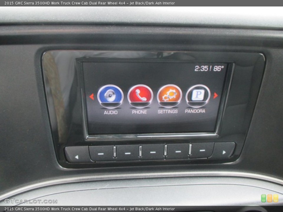 Jet Black/Dark Ash Interior Controls for the 2015 GMC Sierra 3500HD Work Truck Crew Cab Dual Rear Wheel 4x4 #93433412