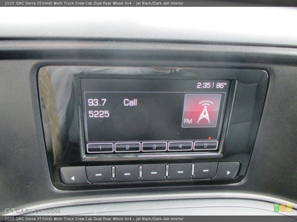 Jet Black/Dark Ash Interior Controls for the 2015 GMC Sierra 3500HD Work Truck Crew Cab Dual Rear Wheel 4x4 #93433427
