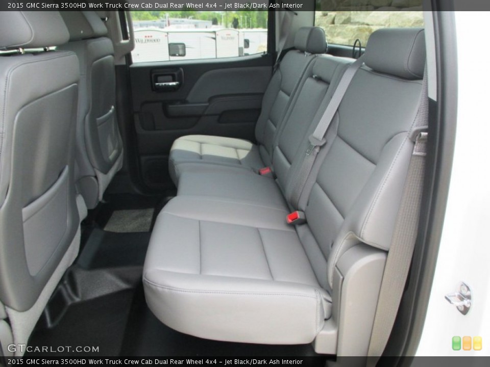 Jet Black/Dark Ash Interior Rear Seat for the 2015 GMC Sierra 3500HD Work Truck Crew Cab Dual Rear Wheel 4x4 #93433582