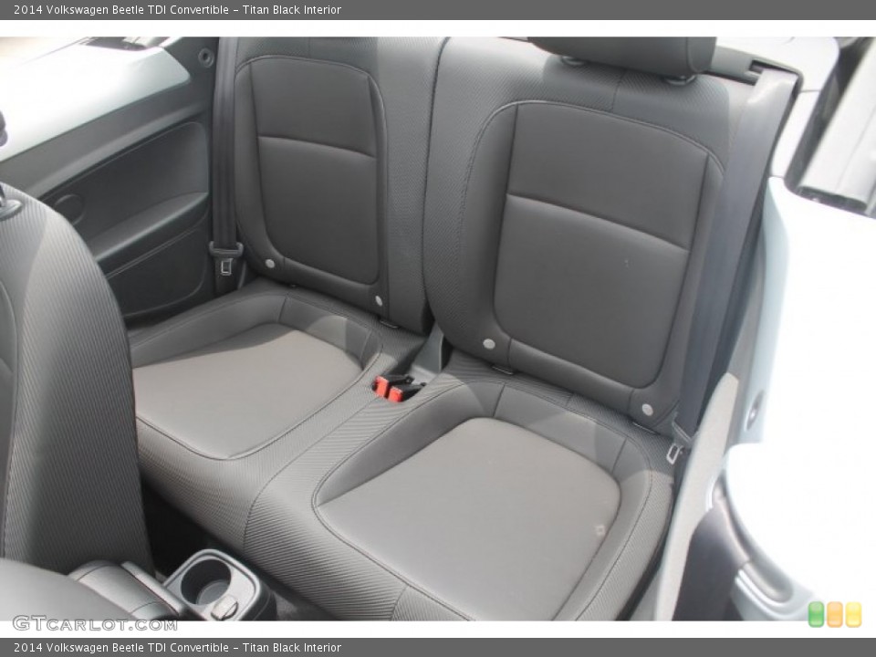 Titan Black Interior Rear Seat for the 2014 Volkswagen Beetle TDI Convertible #93438512