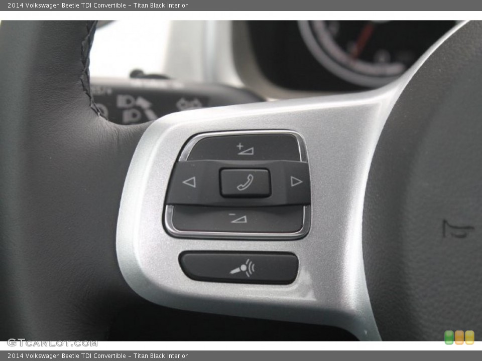 Titan Black Interior Controls for the 2014 Volkswagen Beetle TDI Convertible #93438557