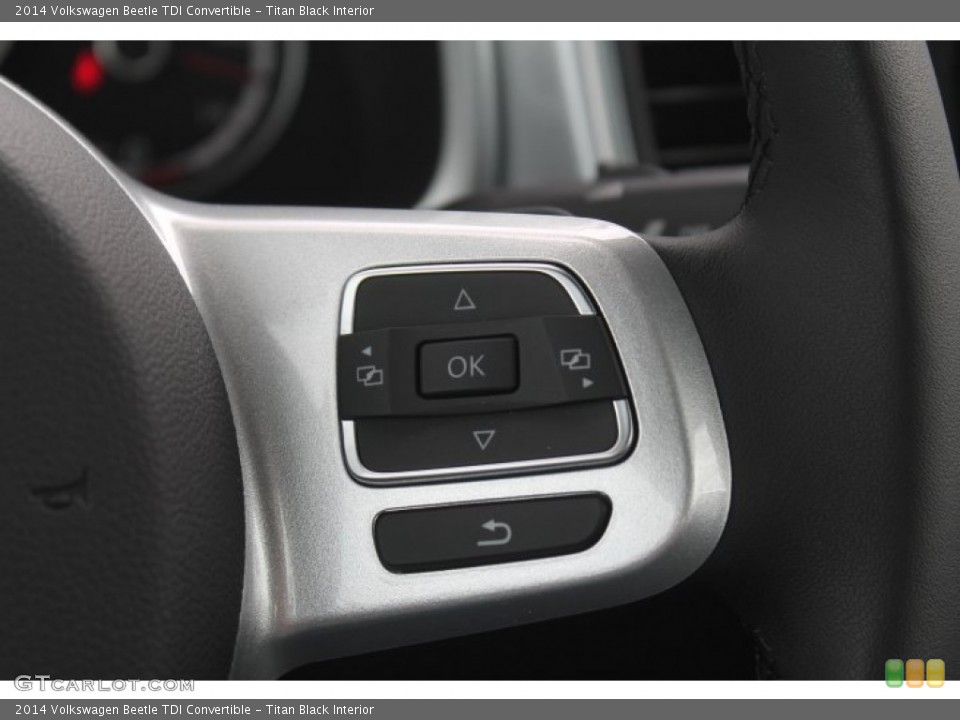 Titan Black Interior Controls for the 2014 Volkswagen Beetle TDI Convertible #93438563