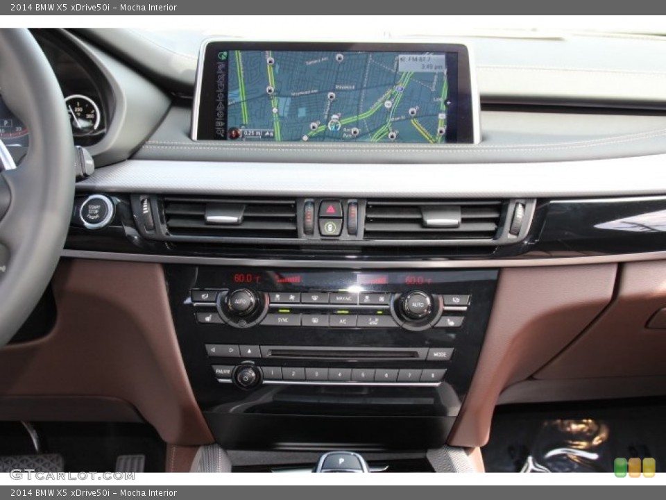 Mocha Interior Navigation for the 2014 BMW X5 xDrive50i #93442642