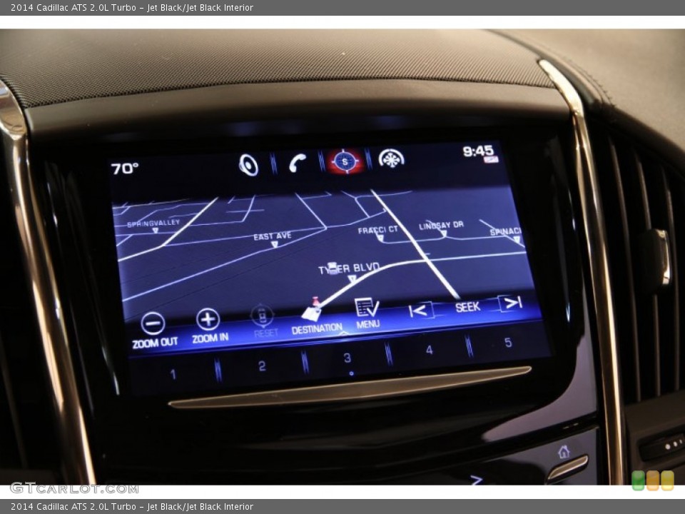 Jet Black/Jet Black Interior Navigation for the 2014 Cadillac ATS 2.0L Turbo #93442696