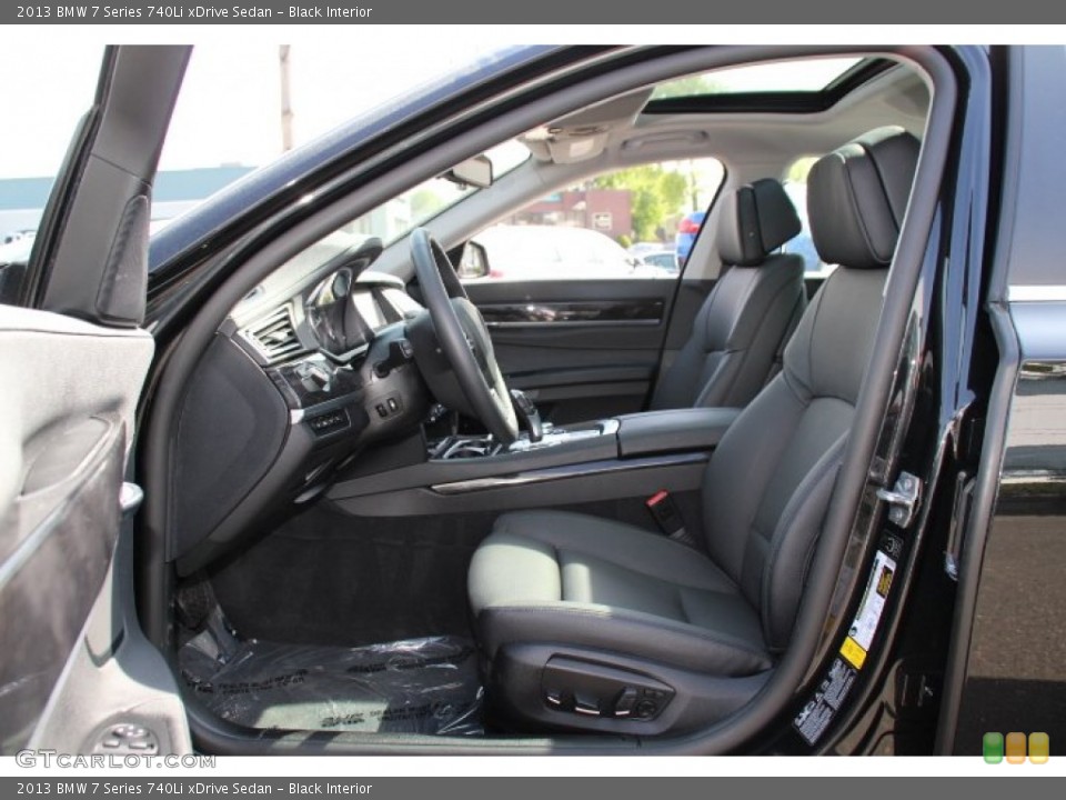 Black Interior Photo for the 2013 BMW 7 Series 740Li xDrive Sedan #93443329