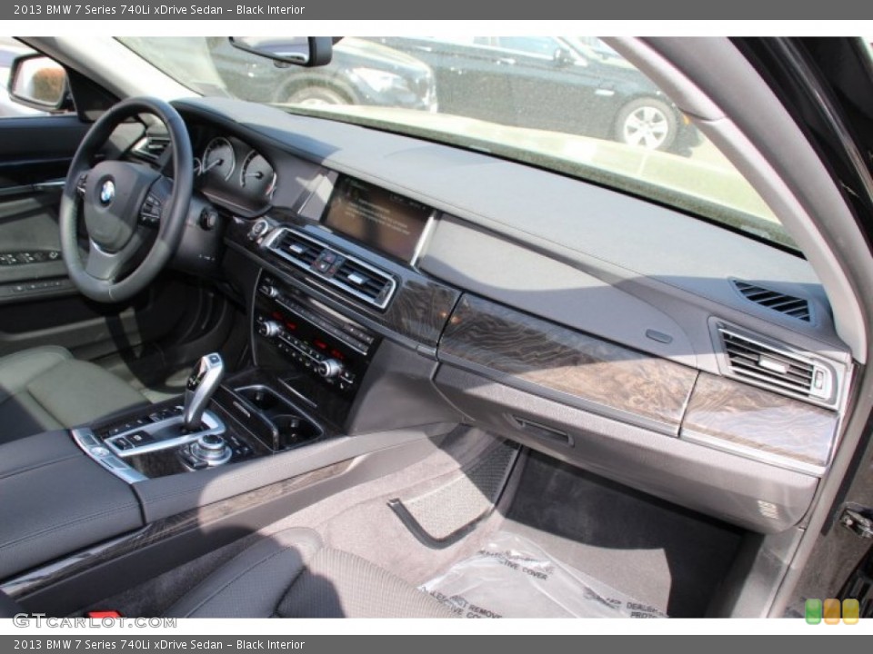 Black Interior Dashboard for the 2013 BMW 7 Series 740Li xDrive Sedan #93443650