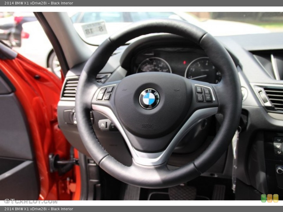 Black Interior Steering Wheel for the 2014 BMW X1 xDrive28i #93446326