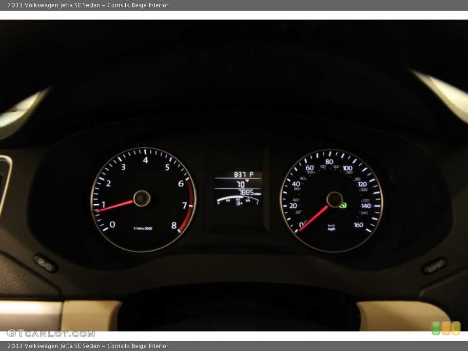 Cornsilk Beige Interior Gauges for the 2013 Volkswagen Jetta SE Sedan #93458596