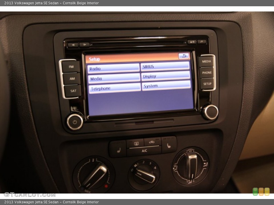 Cornsilk Beige Interior Controls for the 2013 Volkswagen Jetta SE Sedan #93458641