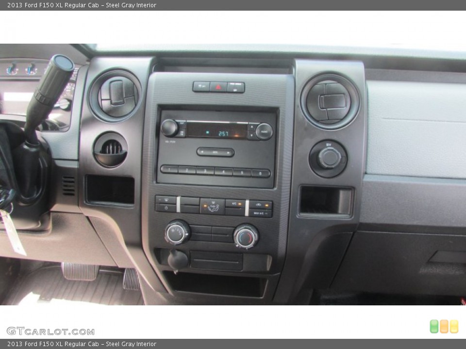 Steel Gray Interior Controls for the 2013 Ford F150 XL Regular Cab #93459283