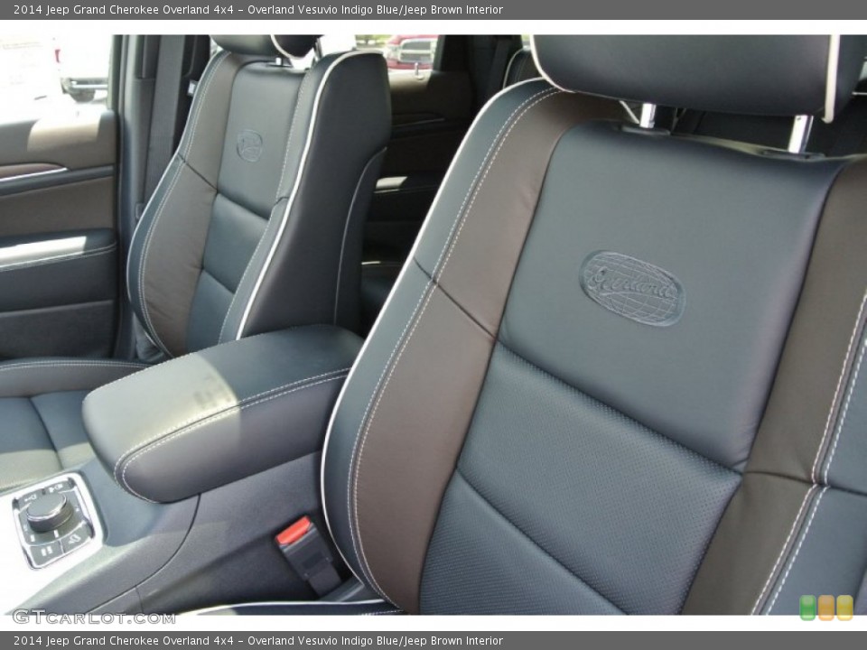 Overland Vesuvio Indigo Blue/Jeep Brown Interior Front Seat for the 2014 Jeep Grand Cherokee Overland 4x4 #93466609