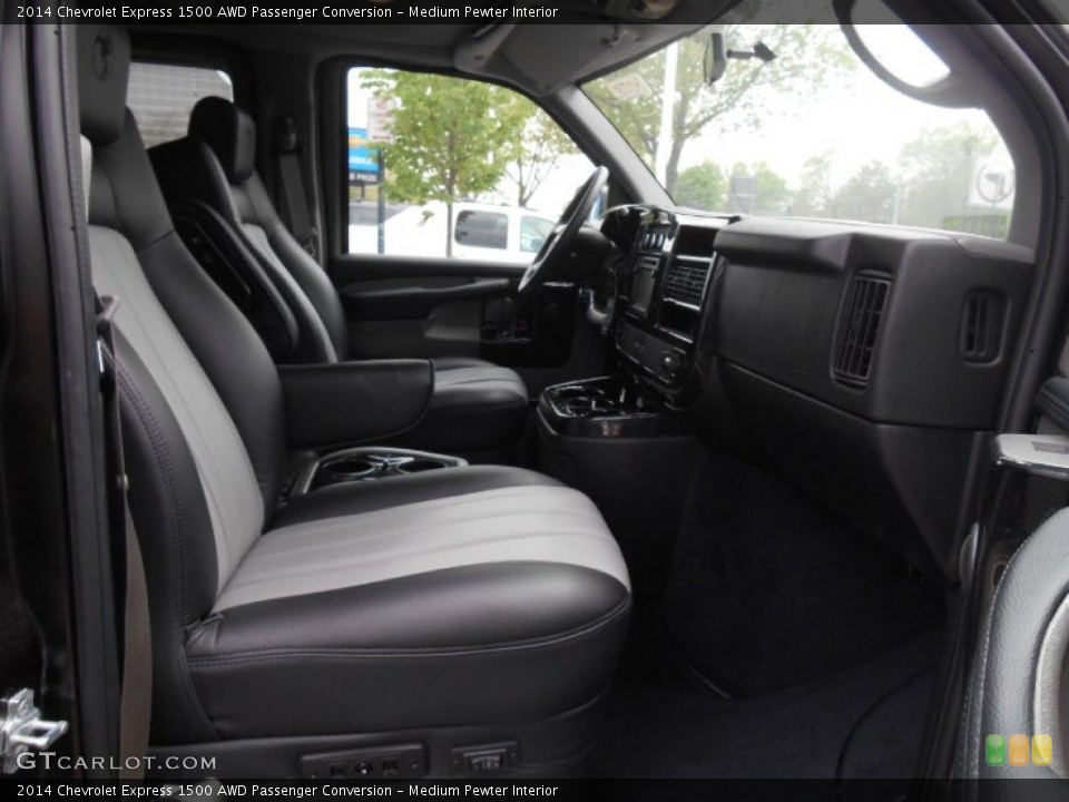 Medium Pewter Interior Front Seat for the 2014 Chevrolet Express 1500 AWD Passenger Conversion #93476188