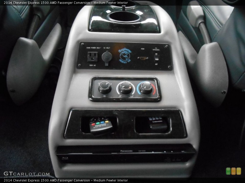 Medium Pewter Interior Controls for the 2014 Chevrolet Express 1500 AWD Passenger Conversion #93476356