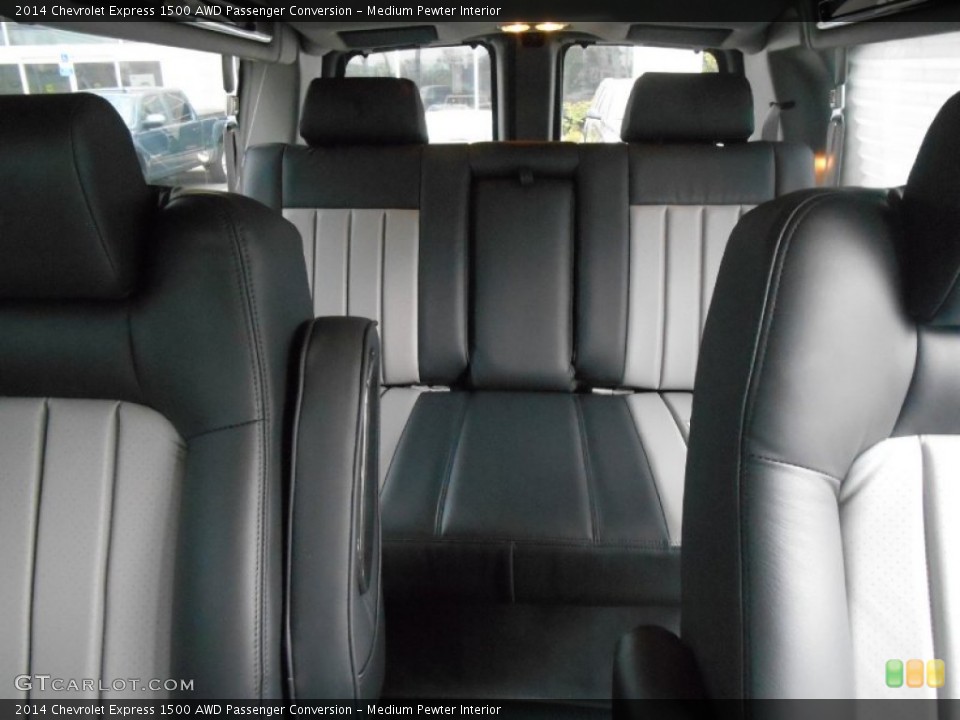 Medium Pewter Interior Rear Seat for the 2014 Chevrolet Express 1500 AWD Passenger Conversion #93476365