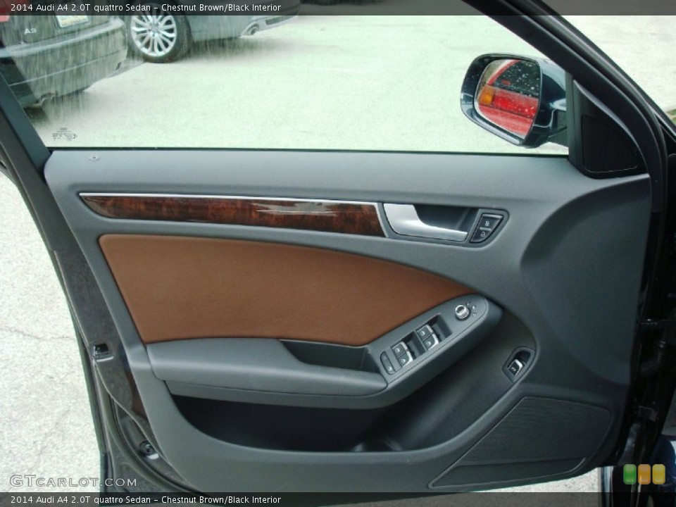 Chestnut Brown/Black Interior Door Panel for the 2014 Audi A4 2.0T quattro Sedan #93480151