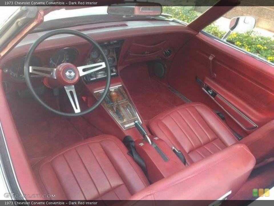 Dark Red 1973 Chevrolet Corvette Interiors
