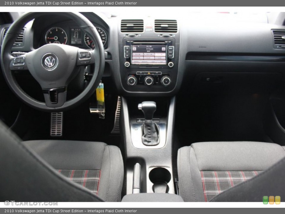 Interlagos Plaid Cloth Interior Dashboard for the 2010 Volkswagen Jetta TDI Cup Street Edition #93489884