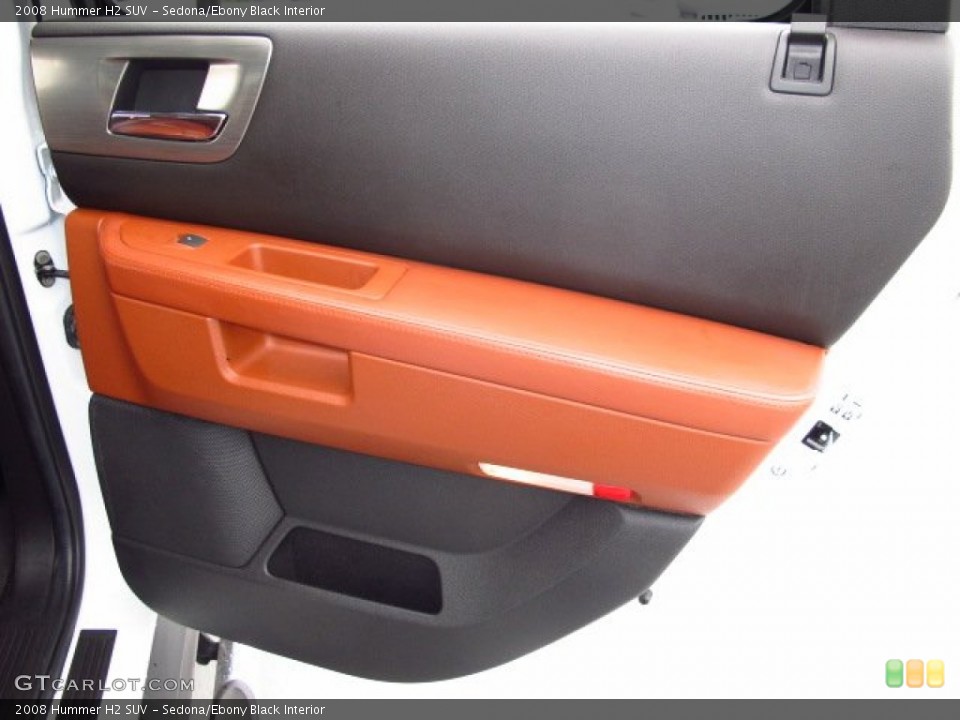 Sedona/Ebony Black Interior Door Panel for the 2008 Hummer H2 SUV #93497732