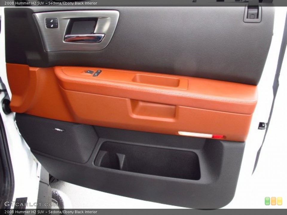Sedona/Ebony Black Interior Door Panel for the 2008 Hummer H2 SUV #93497765