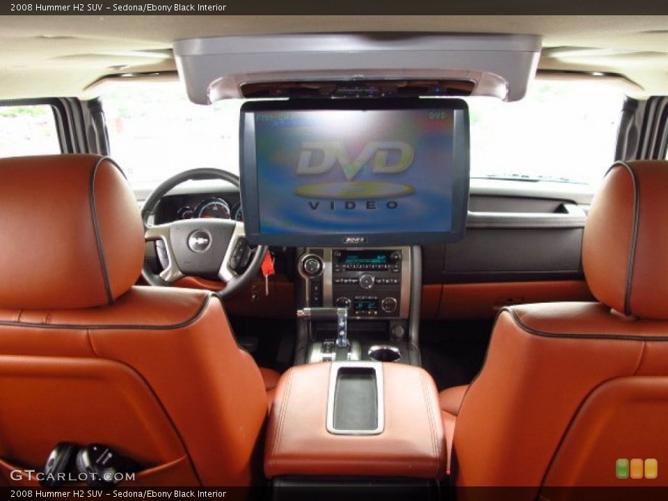 Sedona/Ebony Black Interior Entertainment System for the 2008 Hummer H2 SUV #93497891