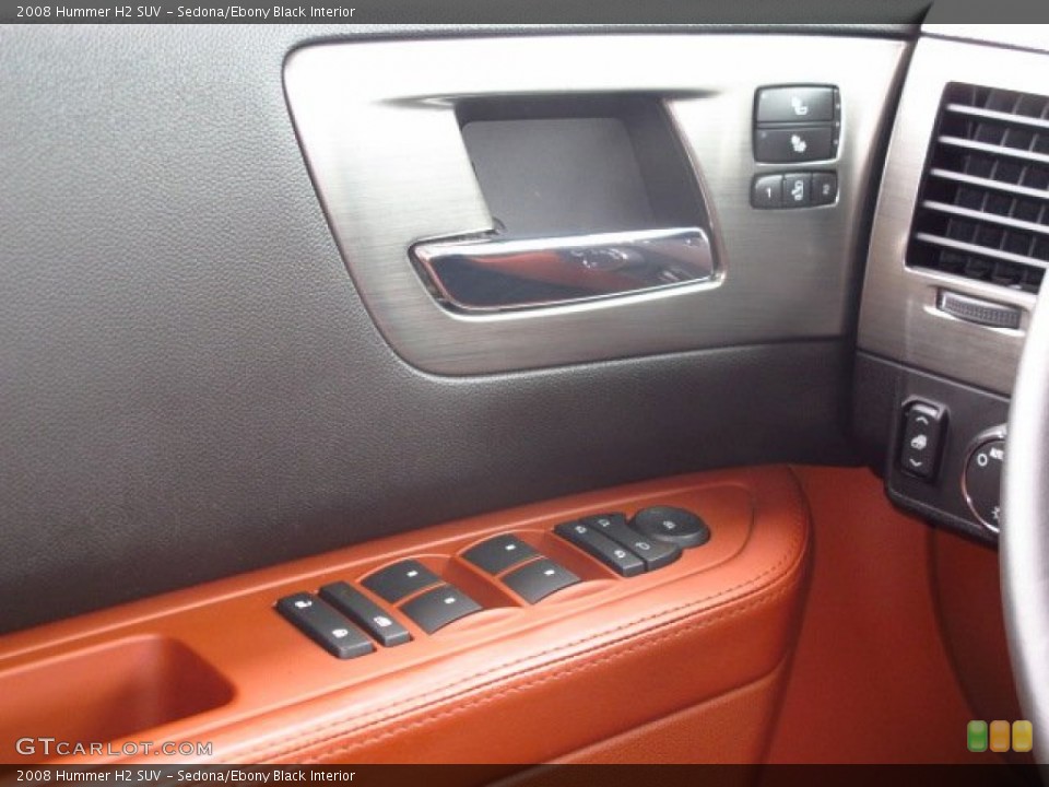 Sedona/Ebony Black Interior Controls for the 2008 Hummer H2 SUV #93497933