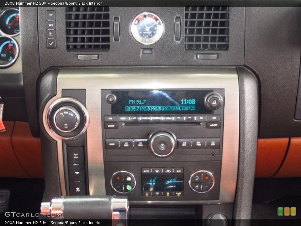 Sedona/Ebony Black Interior Controls for the 2008 Hummer H2 SUV #93498014